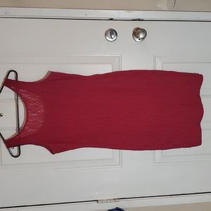 Red Lace Dress by White House Black Market, size 8